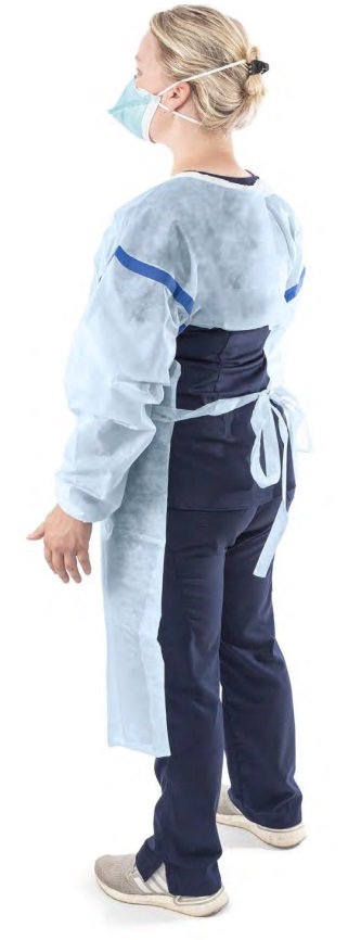 Gown Chemo Procedure ChemoPlus™ Adult Medium Blu .. .  .  